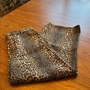 Altar’d State Leopard Print Wide-Leg Pants Size XL